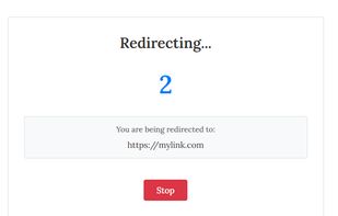 Safe redirect screen