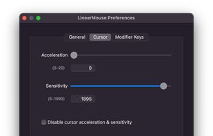 LinearMouse screenshot 1