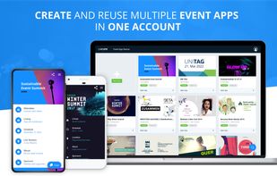 With LineUpr you can create, update and reuse as many event apps as you want.