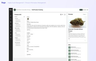 Individual editing of a product for the product catalog inside Lingo.