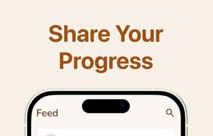 Share progress with others and watch their progress to stay motivated.