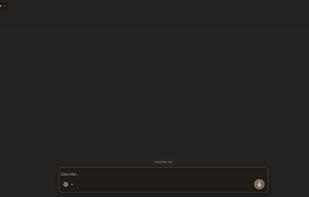 Main page to generate content you like. 