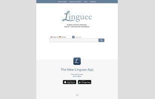 Linguee start page