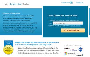 Link checker BrokenLinkCheck screenshot 1