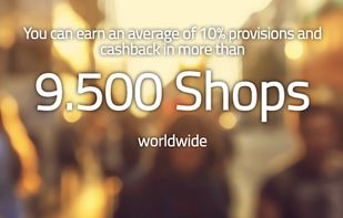 Cashback in more than 9.500 online-shops