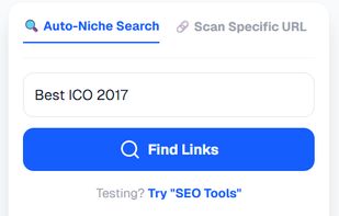 search bar for finding broken links