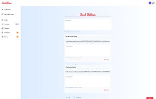 Link collection editor