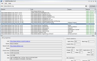 LinkChecker screenshot 1