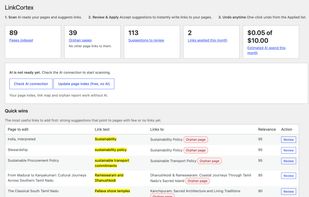 LinkCortex screenshot 1
