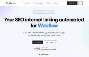 LinkerFLow's landing page