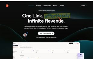 LinkGenius Official WEBSITE Landing page