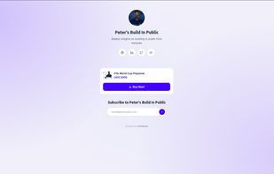 Creators Landing page on Desktop