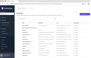 Bookmark management extension