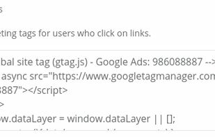 Add retargeting pixels to tracking links.