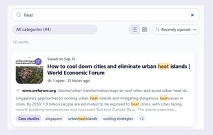 Search your library by any word: titles, descriptions, tags, categories, and web addresses.