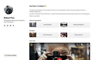Photographer page