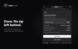 LinkUnzip screenshot 3