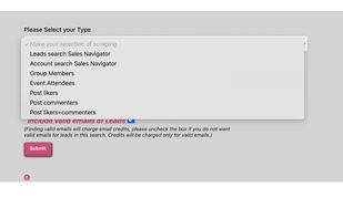 Linkwheelie LinkedIn Scraping Options