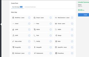 Deploy an ever-growing selection of One-Click Apps