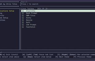 Linutil screenshot 1