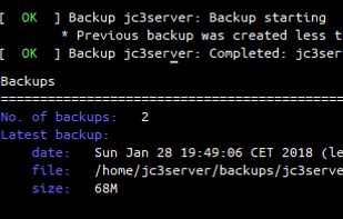 LinuxGSM screenshot 1