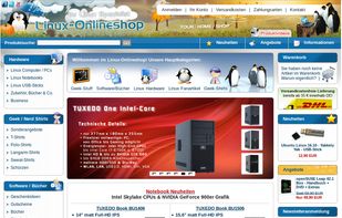 Linux Onlineshop screenshot 1