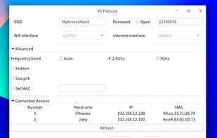 Linux Wifi Hotspot screenshot 1