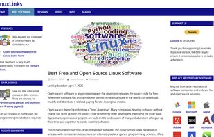 LinuxLinks screenshot 1