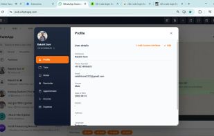 Get complete control over every conversation with Lion CRM's Profile-Chat feature. Access the CRM button at the top of each chat for instant profile management. View and edit full profile details, check which Tabs the chat belongs to, add Notes to capture important details, set Reminders for follow-ups, track Appointments, record Income from customers, and log Expenses—all in one place.