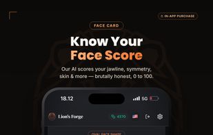  Face Card
Shareable Face Card displaying AI-generated appearance and presentation insights from a selected photo.