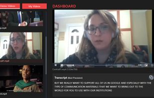 Lip Reading done for a video, showing the result