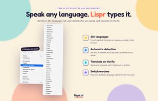 Lispr transcribes about 99 languages and translate 32.