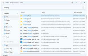 Listary screenshot 2