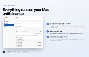 What stays on your Mac, and what leaves it for cleanup.