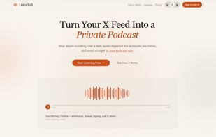 ListenToX screenshot 1