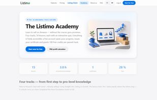Listimo Academy: free lessons on selling and listing on Amazon.