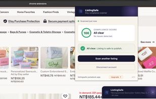 Free Chrome extension scans any Etsy listing in one click