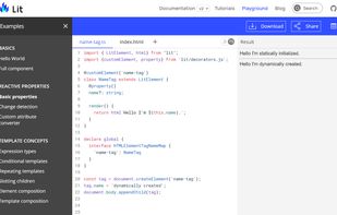 lit.dev screenshot 1