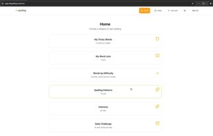 100+ ready to go word lists so you can start spelling without any setup.