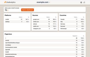 LiteAnalytics screenshot 1