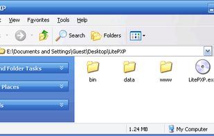 LitePXP can be run directly from a CD/DVD, USB drive or hard disk without installation.
