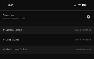 Literal Memo screenshot 1