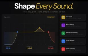 For every sound, the Litpads soundboard offers a parametric EQ, Pitch Shift, Reverb and more. 