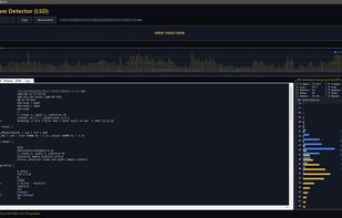 ittle Stream Detector 3.0 analysis view with bitrate profile, DRF distribution, summary statistics and native AVC/HEVC/AV1 stream analysis.
