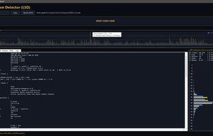 Little Stream Detector 3.0 analysis view with bitrate profile, DRF distribution, summary statistics and native AVC/HEVC/AV1 stream analysis.