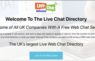 Live Chat Directory UK screenshot 1