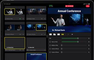 Live Cut Switcher is a multi-camera live streaming video switcher app for companies to broadcast keynotes, company announcements, product launches, trainings, and Q&A sessions.