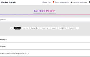 Homepage and first impression of livefontgenerator.com 