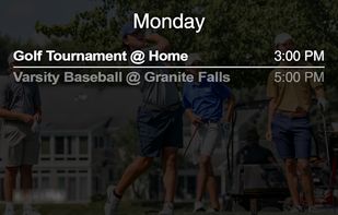 Quickly customize athletic calendars. Automatically changing background based on the event title.