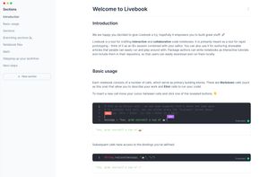 Livebook screenshot 1